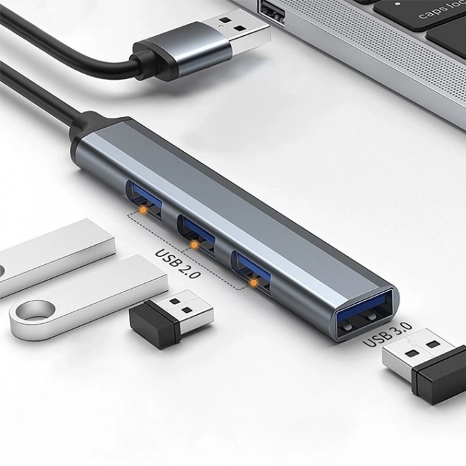 USB hub 4v1 Qoltec
