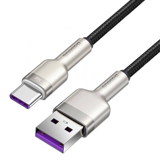 USB kábel pre USB-C Baseus Cafule 66 W 0,25 m čierny