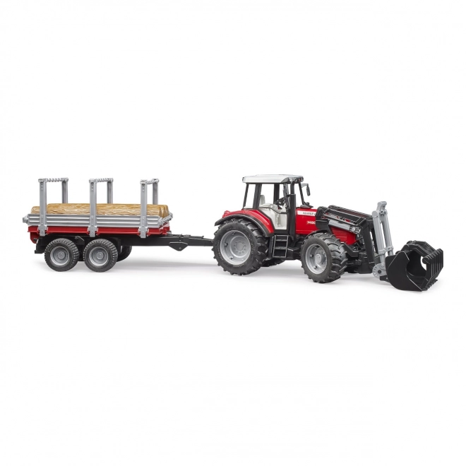 Farmer - Massey Ferguson traktor s vlekom