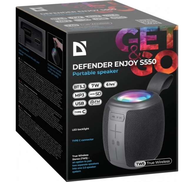 Prenosný Bluetooth reproduktor Enjoy čierny
