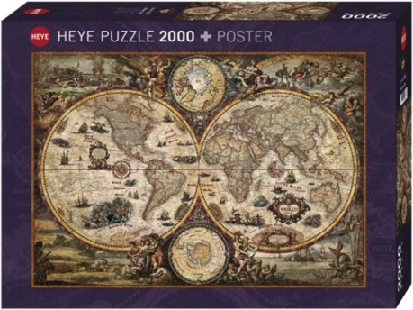 Detailná antická mapa sveta