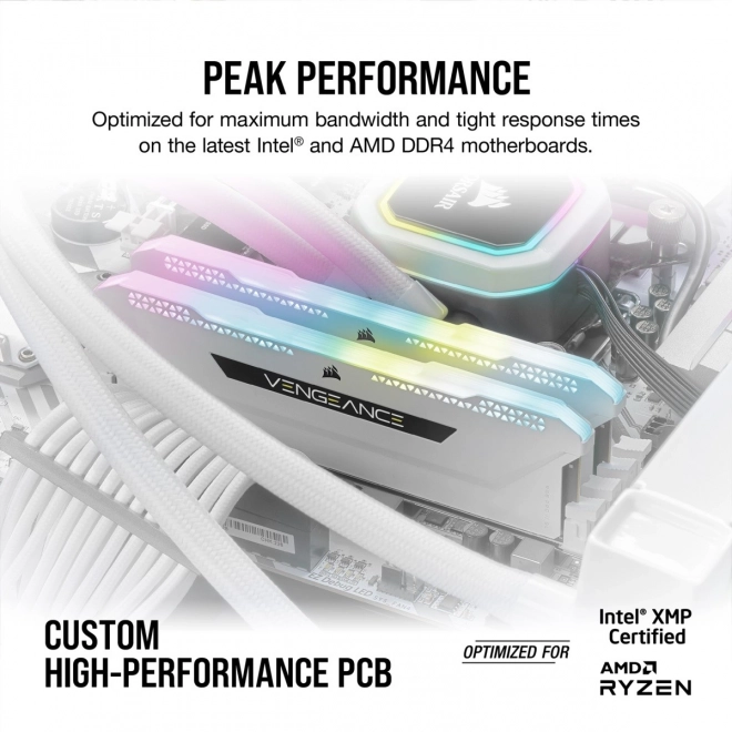 Pamäť Corsair Vengeance RGB PRO SL 16GB 3200MHz biela