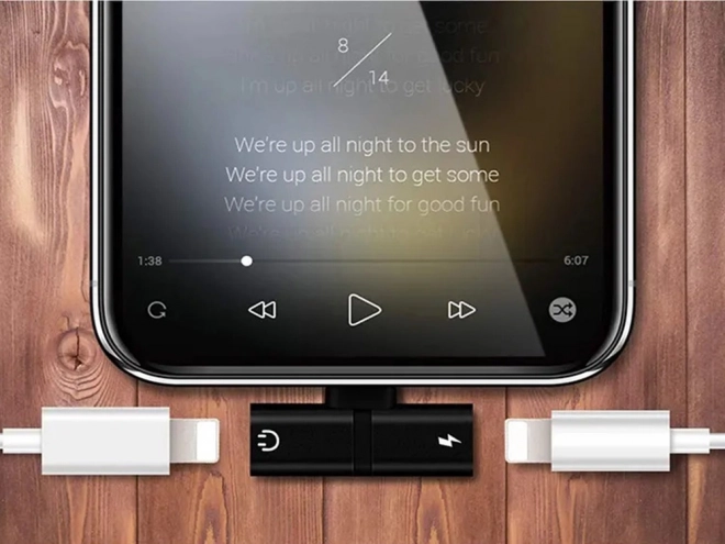 Rozdeľovač adaptéra Lightning iPad iPhone 2v1