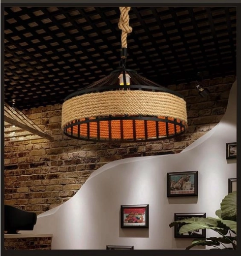 Rustikálny dizajn s prírodným lanom