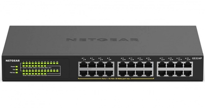 Nespravovaný gigabitový prepínač 24 portov PoE+ GS324P