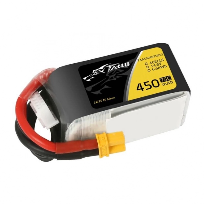 Baterka Tattu 450mAh 14.8V 75C 4S1P pre UAV