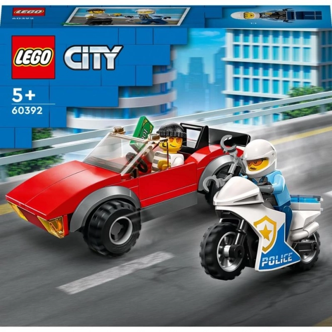 Lego City Policajná motorka - prenasledovanie auta