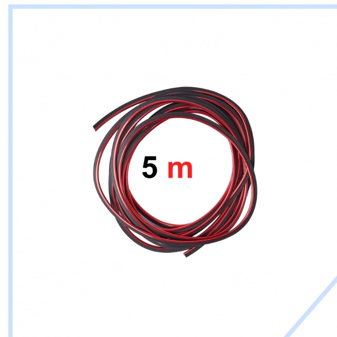 Výzdoba interiéru auta 5m červená