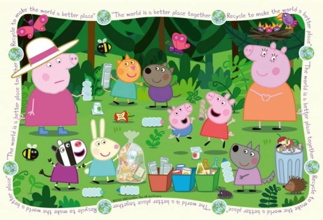 Puzzle Prasiatko Peppa 35 dielov