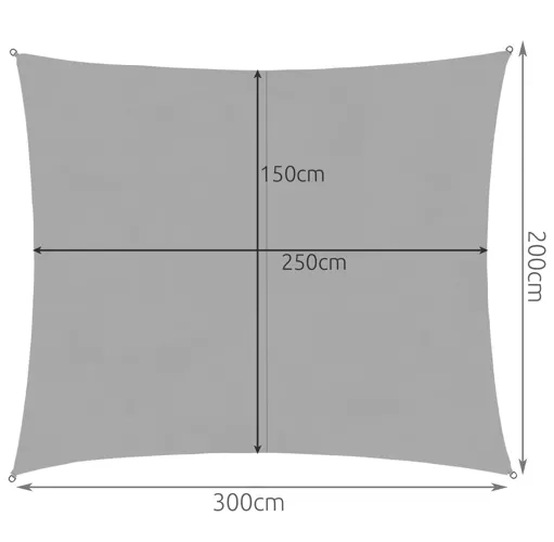 Žiaruvzdorná plachta 3x2m - sivá