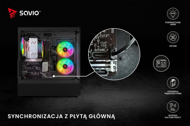 Súprava ventilátorov blast s ARGB ilumináciou 3 x 120mm