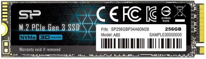 SSD disk Silicon Power P34A60 256GB M.2 PCIe NVMe