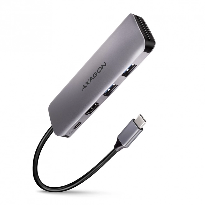 Wieloportový hub AXAGON 5v1 USB 3.2 Gen 1