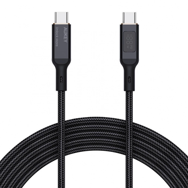 USB-C kábel na USB-C čierny 1,8 m od Aukey