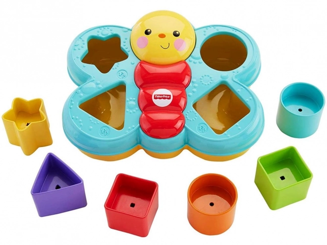 Fisher-Price pestrofarebný motýľ skladačka