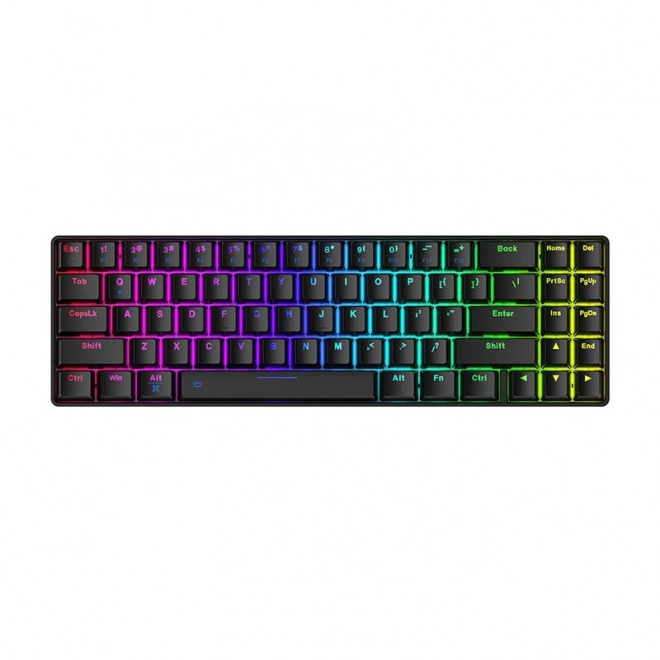 Bezdrôtová mechanická klávesnica s RGB podsvietením