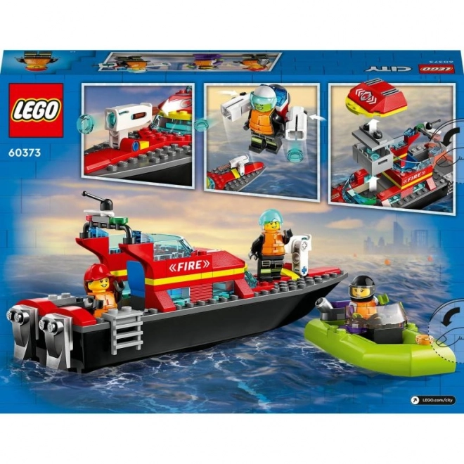 LEGO® City 60373 Hasičská záchranná loď a čln