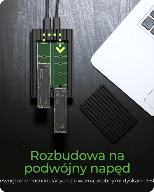 Stacja klonovania pre 2x NVMe SSD - ICY BOX