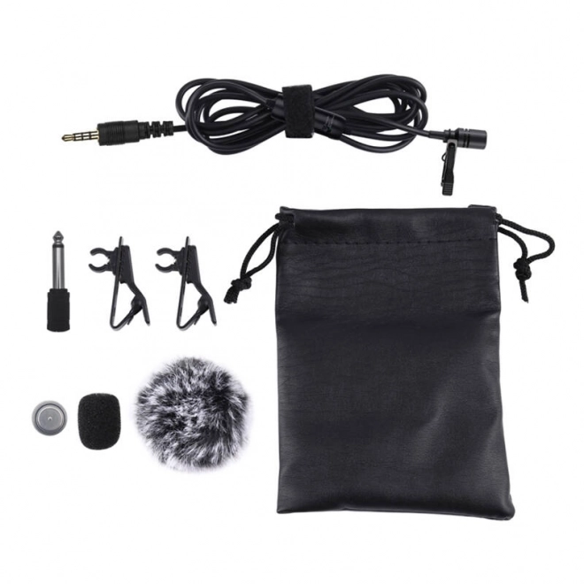 Mikrofón s klipom Puluz 3,5mm Jack 6m