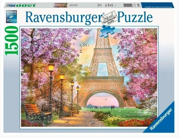 Ravensburger - Puzzle 2D 1500 Kusov: Parížska Romanca