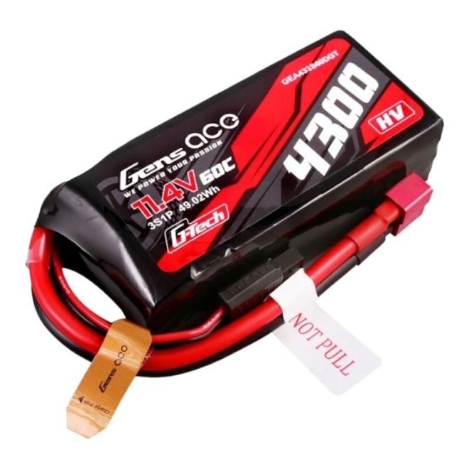 Lipo batéria Gens ace G-Tech 4300mAh 3S1P 60C s T-konektorom