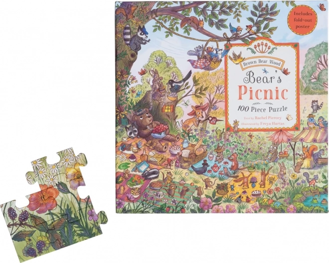 Galison Puzzle Medvedí pikniková skladačka
