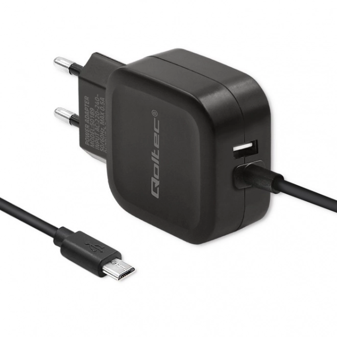 Nabíjačka Qoltec 17W s USB a Micro USB káblom