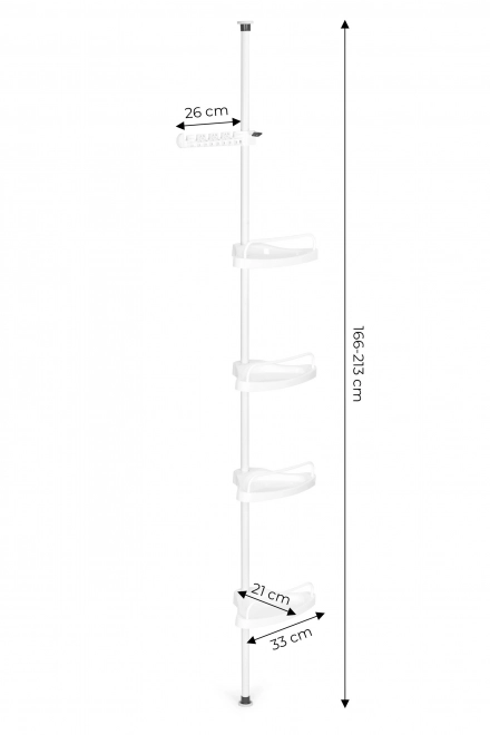 Teleskopická kúpelnová polica ModernHome
