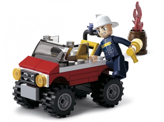Sluban Hasičský jeep stavebnica