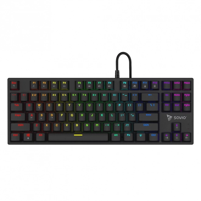 Mechanická RGB klávesnica Savio Tempest X2 s prepínačmi Outemu Blue