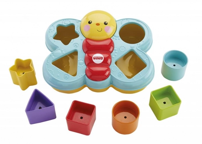 Fisher-Price pestrofarebný motýľ skladačka