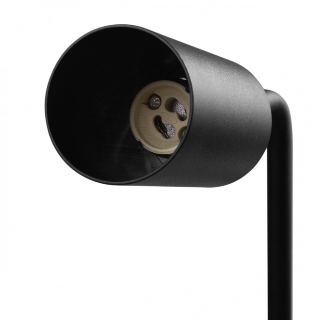 Stolná lampa GU10 s vypínačom Maclean čierna okrúhla