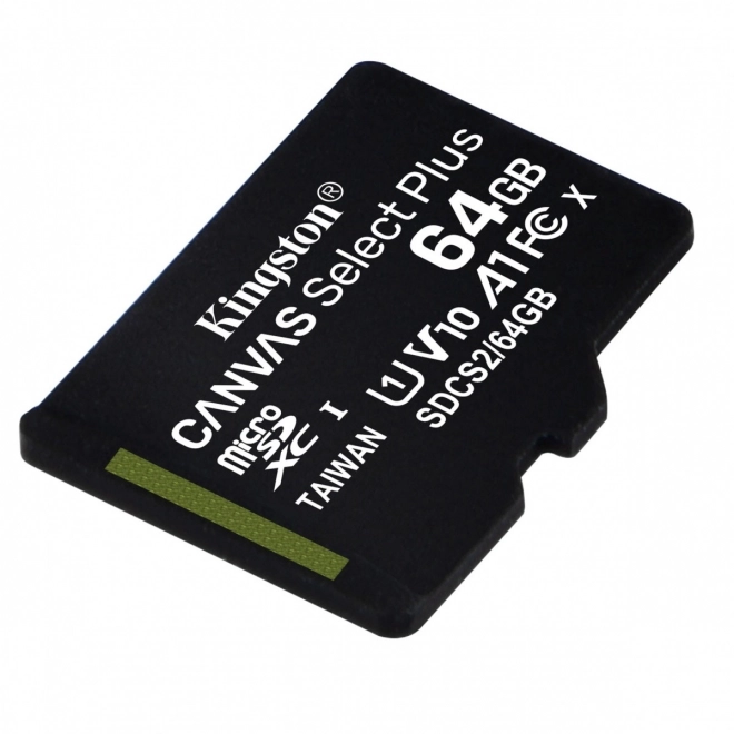 Pamäťová karta Kingston microSD 64GB Canvas Select Plus