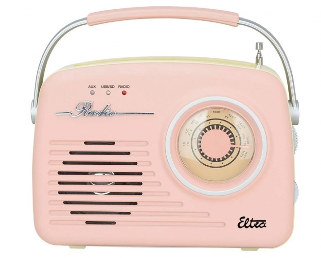 Retro rádio LUIZA SP-11 s MP3 USB SD ružové