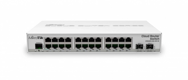 Prepínač MikroTik Cloud Router Switch 24-portový GbE 2xSFP+