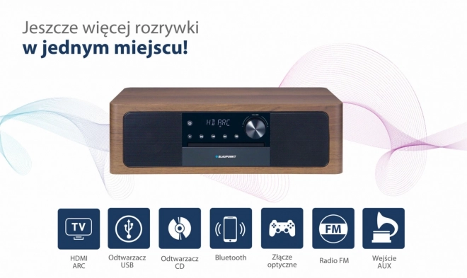 Mikroveža all-in-one s Bluetooth, HDMI ARC a optickým vstupom