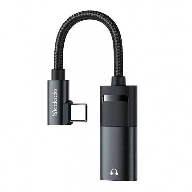 Adaptér USB-C na AUX mini jack 3,5 mm + USB-C