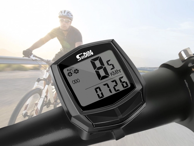 Vodotesný cyklistický tachometer s LCD displejom