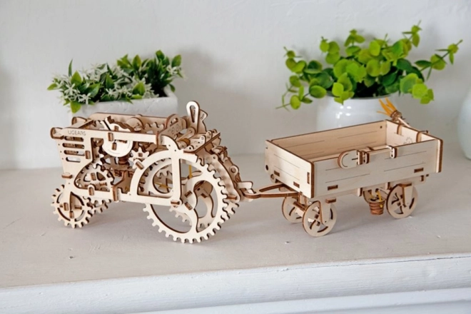 Ugears 3D puzzle - Vlečná loď 68 dielikov