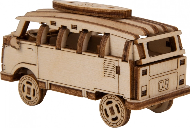 Drevené 3D puzzle Superfast retro minibus