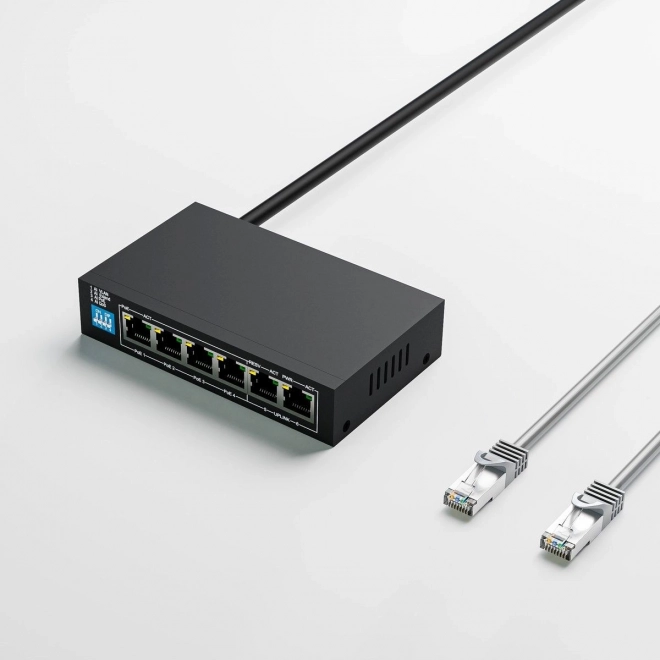 Switch Extralink Krios PoE 4x Gigabit s rozšírenými režimami