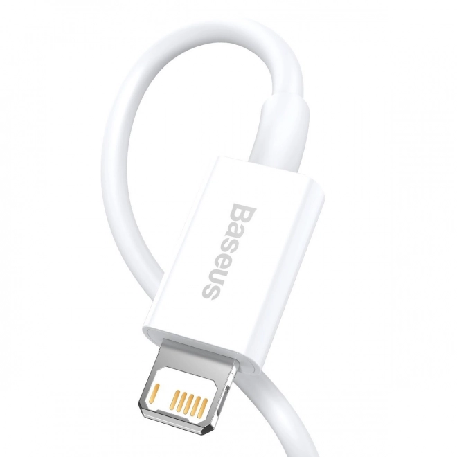 Kábel USB na iPhone 2.4A 2m Bílý