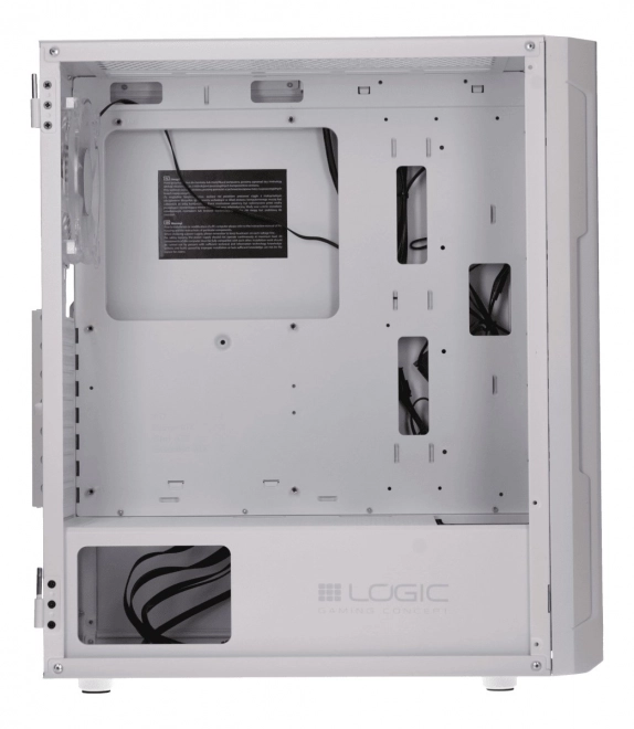 Počítačová skrinka Logic Aramis ARGB Midi USB 3.0 biela