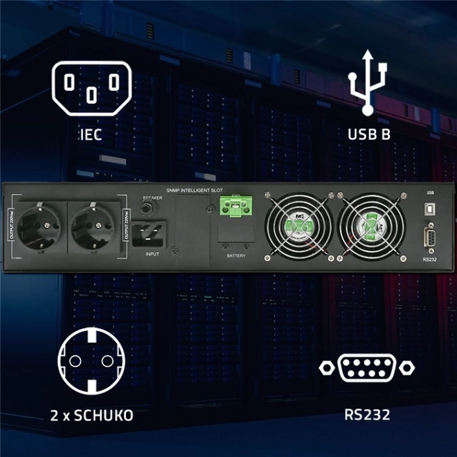 Záložný zdroj UPS RACK 2kVA 2000W