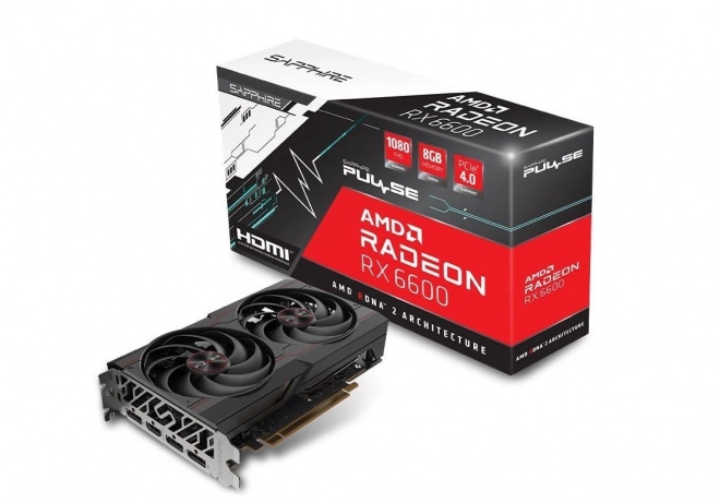 Grafická karta Radeon RX 6600 Pulse Gaming 8GB