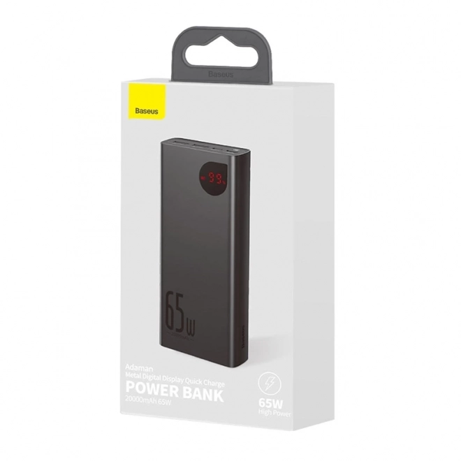 Powerbanka Baseus Adaman Metal 20000mAh 65W
