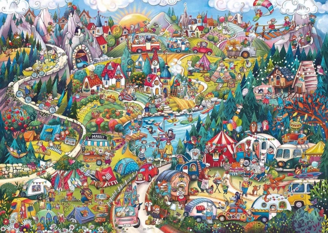 Puzzle Aktívny víkend od Rita Bergman