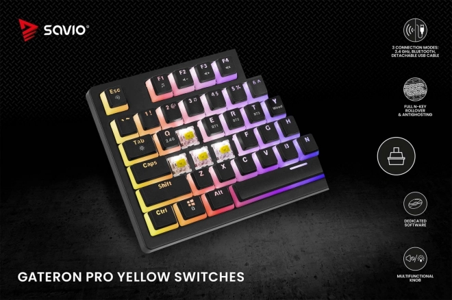 Bezdrôtová mechanická klávesnica Phenix Gateron Yellow Pro