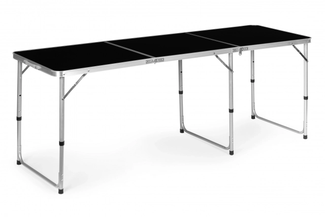 Skladací turistický stôl s čiernym vrchom 180 x 60 cm