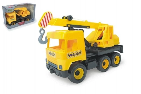 Žltý žeriav Middle Truck 38 cm